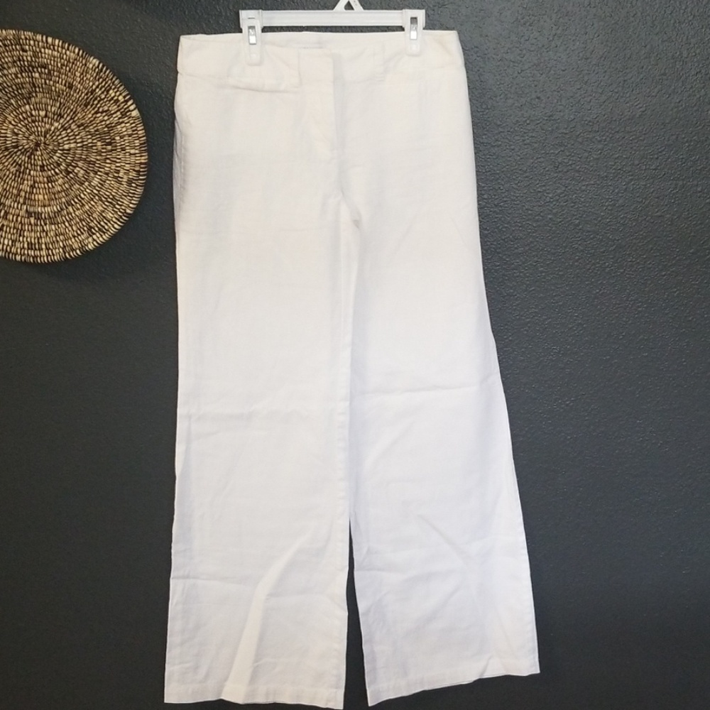 9. White New York and Company linen pants